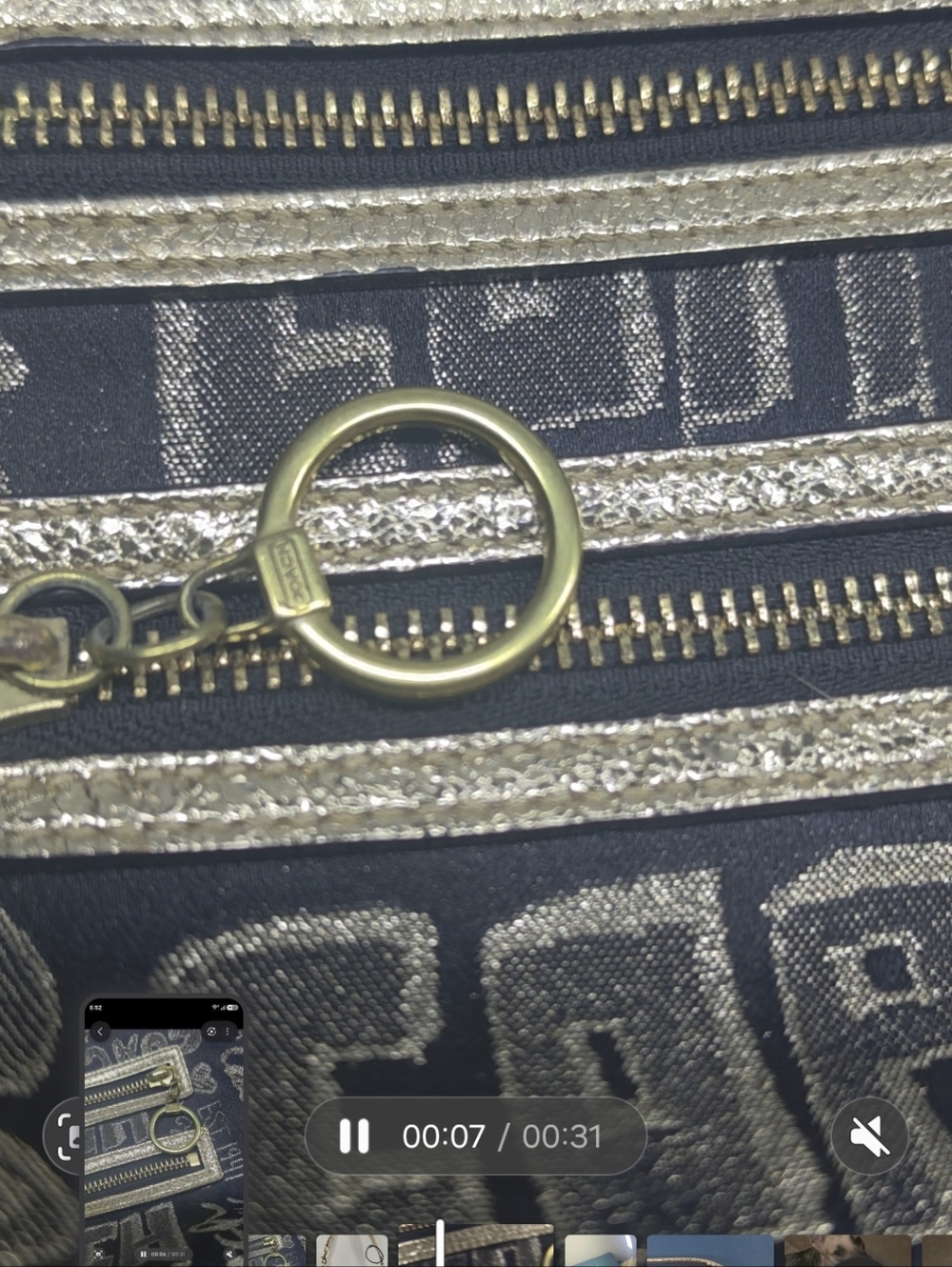 COACH Poppy Graffiti Glam/ Swingback - Picture 9 of 9